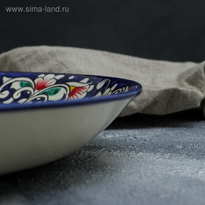 Ляган Ляган "Павлин" Риштанская Керамика, 36 см