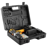 Дрель-шуруповерт DEKO Banger 20V, 20 В, 2х1.5 Ач, кейс + набор инструментов 63 предмета Дрель-шуруповерт DEKO Banger 20V, 20 В, 2х1.5 Ач, кейс + набор инструментов 63 предмета