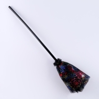 Карнавальный аксессуар метла "Паутина" Карнавальный аксессуар метла "Паутина"