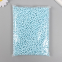 Набор бусин "Жемчуг" d 6 мм, 250 гр, голубой