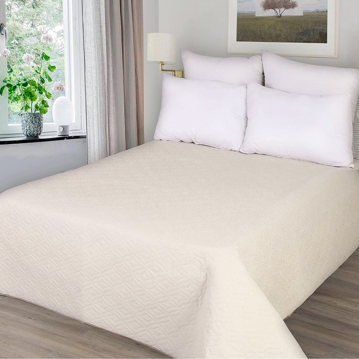 Покрывало Молочный коктейль 180х200см, ультрастеп жаккард, пэ100% Покрывало Молочный коктейль 180х200см, ультрастеп жаккард, пэ100%