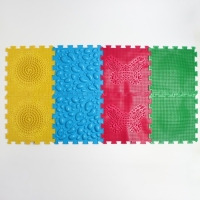 Модульный массажный коврик ОРТО ПАЗЛ «Начинайка», 8 модулей, 4 вида Модульный массажный коврик ОРТО ПАЗЛ «Начинайка», 8 модулей, 4 вида