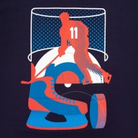 Худи President Спорт.Хоккей, размер XS, цвет синий Худи President Спорт.Хоккей, размер XS, цвет синий