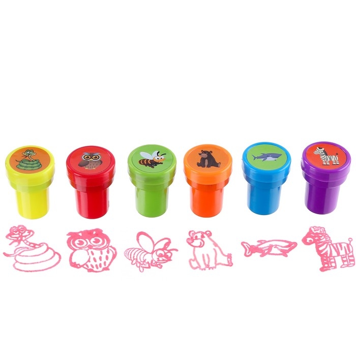 Печать цветная &laquo;Весёлая компания&raquo;, набор 6 шт., МИКС