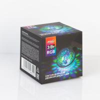 Световой прибор &laquo;Двойной диско-шар&raquo; 7 см, 4 коннектора, свечение RGB, 5 В