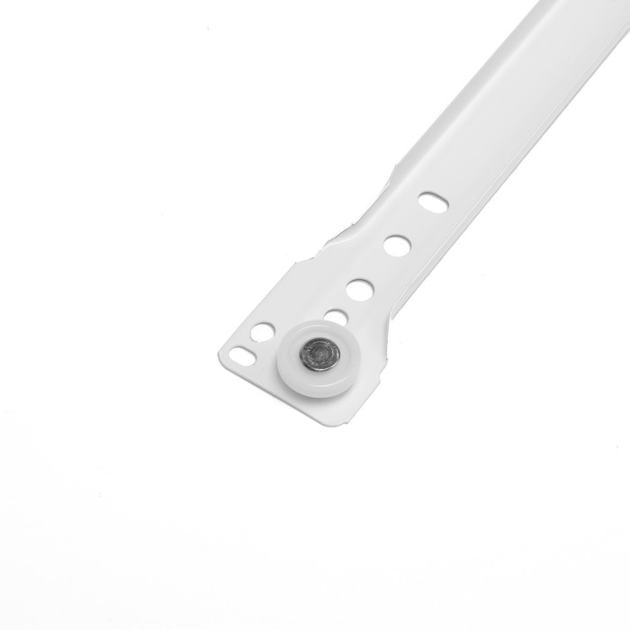 Роликовые направляющие ТУНДРА, L=400 мм, толщина 0,8 мм, белые, 2 шт. Роликовые направляющие ТУНДРА, L=400 мм, толщина 0,8 мм, белые, 2 шт.