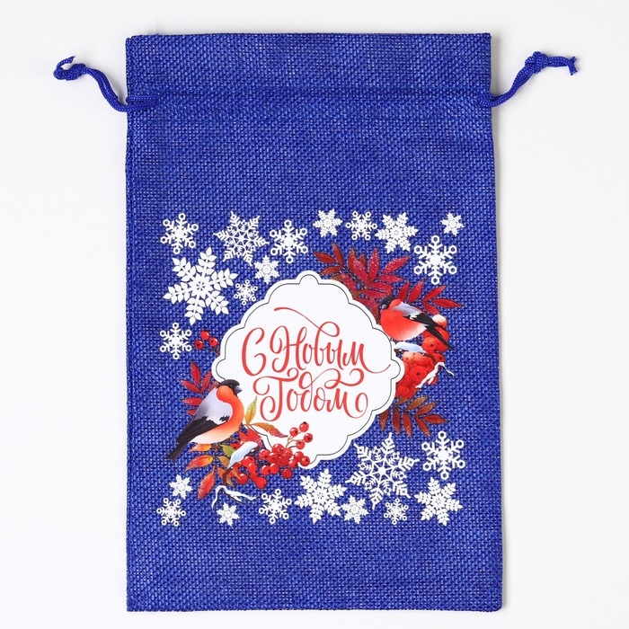 Мешок с термонаклейкой &laquo;Рябина на снегу&raquo;, 16 х 24 см +/- 1.5 см, Новый год