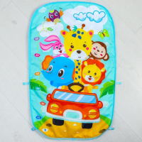 Развивающий коврик &laquo;Жирафик&raquo;, с пианино, голубой