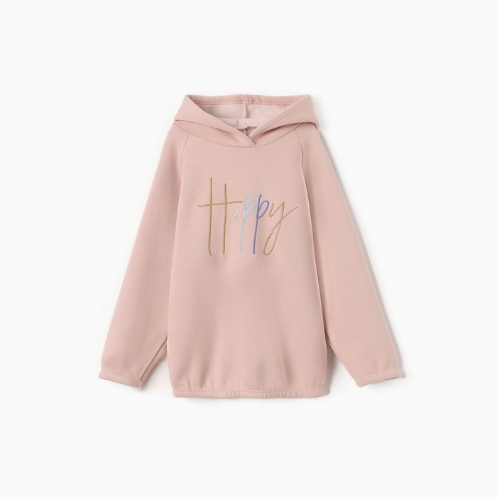 Толстовка (худи) детская MINAKU: Exclusive print, цвет пудровый, Oversize рост 128 см Толстовка (худи) детская MINAKU: Exclusive print, цвет пудровый, Oversize рост 128 см