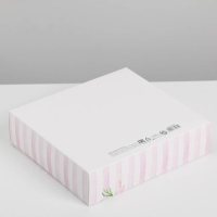 Коробка подарочная, упаковка, &laquo;Весны в душе&raquo;, 20 х 18 х 5 см, БЕЗ ЛЕНТЫ