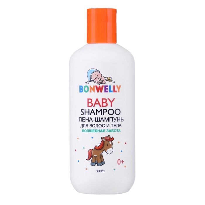 Пена-шампунь для волос и тела Bonwelly, Пена-шампунь для волос и тела Bonwelly, "Волшебная забота" 300 мл