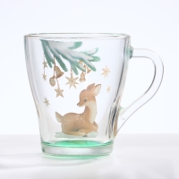 Кружка стеклянная новогодняя Дорого внимание «Олень», 300 мл Кружка стеклянная новогодняя Дорого внимание «Олень», 300 мл