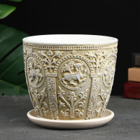 Горшок цветочный "Былина" оливковый бутон №3 объём 2,15 л Горшок цветочный "Былина" оливковый бутон №3 объём 2,15 л