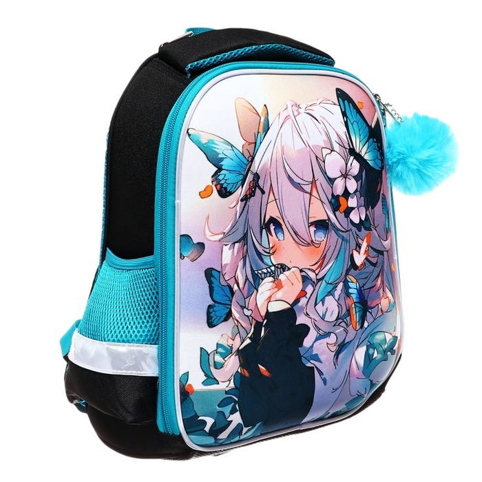 Рюкзак каркасный, 35х26х13, Seventeen, девочка EVA, зелёный Рюкзак каркасный, 35х26х13, Seventeen, девочка EVA, зелёный