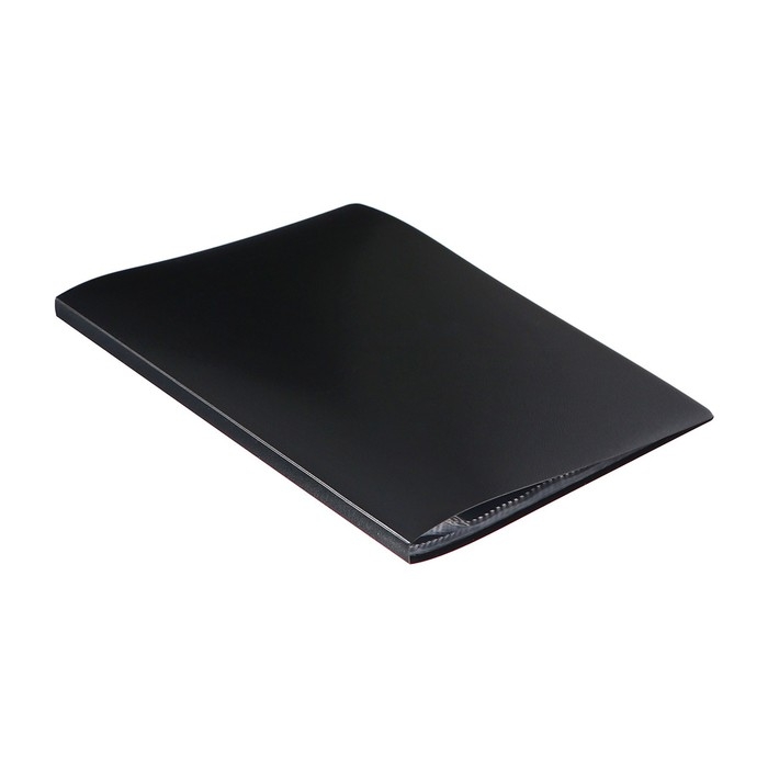 Папка с 20 вкладышами А5, 500 мкм, Calligrata, текстура Папка с 20 вкладышами А5, 500 мкм, Calligrata, текстура "песок", черная