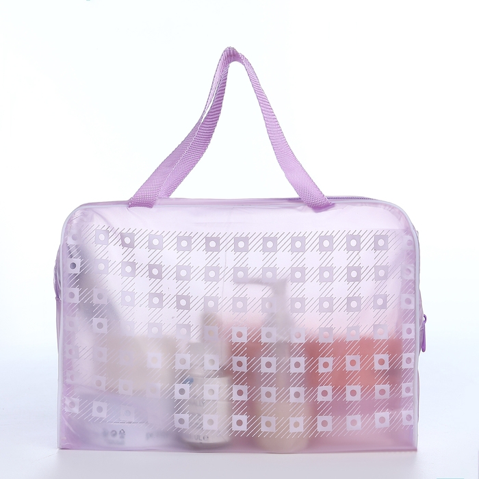 Косметичка на молнии, цвет фиолетовый Косметичка на молнии, цвет фиолетовый