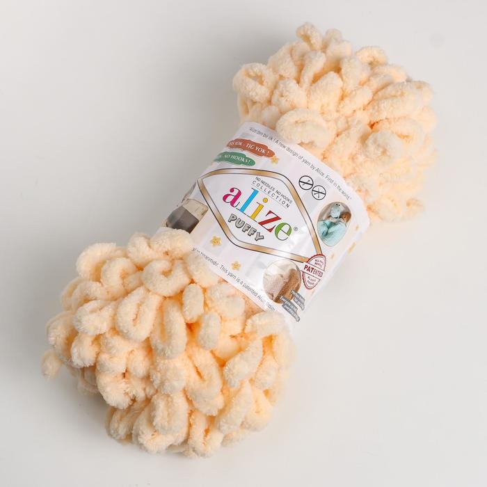 Пряжа Пряжа "Puffy" 100 % микрополиэстер 9м/100г (742 медовый)