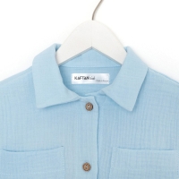 Костюм (рубашка и брюки) детский KAFTAN "Муслин", р.28 (86-92см) голубой