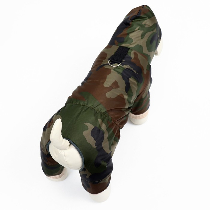 Комбинезон зимний для животных &laquo;Камуфляж&raquo;, 3XL (ДС 36-38, ОГ 48-52 см, ОШ 36-37 см), микс