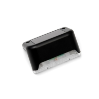 Садовый светильник на солнечной батарее, 8 &times; 4.5 &times; 4.5 см, 1 LED, свечение белое, чёрный