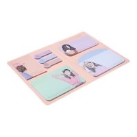 Набор блоков с липким краем 115 х 158 мм, deVENTE Mentality: 16x45 мм, 48x70 мм, 46x96 мм, 64x96 мм и 72x96 мм, 7 цветов х 20 листов , офсет Набор блоков с липким краем 115 х 158 мм, deVENTE Mentality: 16x45 мм, 48x70 мм, 46x96 мм, 64x96 мм и 72x96 мм, 7 цветов х 20 листов , офсет