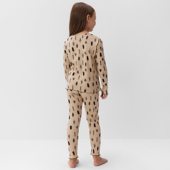 Пижама детская (лонгслив и брюки) KAFTAN "Елки" р.28 (86-92)
