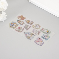 Наклейка пластик "Домашние милашки" 20х9 см