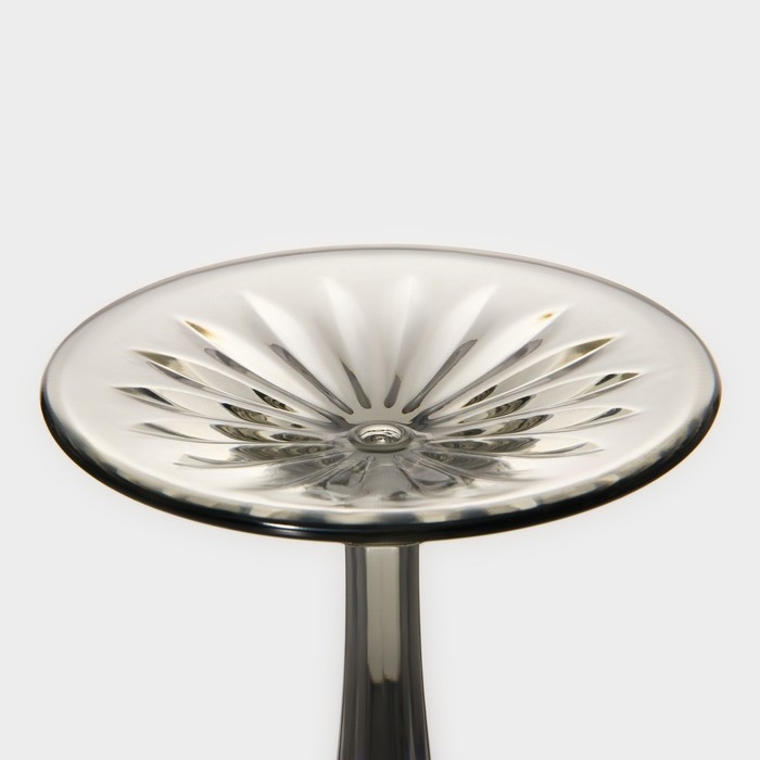 Креманка &laquo;Грани&raquo;, 400 мл, 11&times;15,5 см, цвет серый