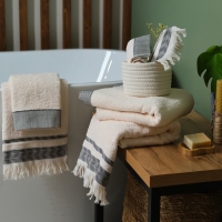 Полотенце махровое LoveLife &laquo;Муссон&raquo; 70х120 см, чёрный, 100% хлопок, 500 гр/м2