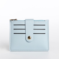 Картхолдер на кнопке, цвет голубой