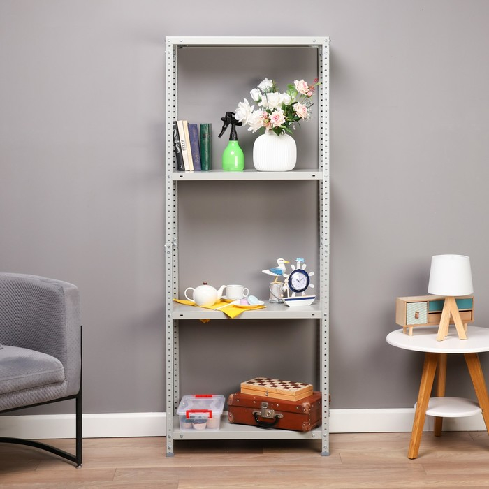 Стеллаж металлический, MS 1850x700x300, 4 полки