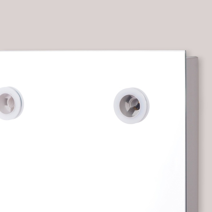 Зеркало, гримёрное, настенное, 12 лампочек, 60×80 см Зеркало, гримёрное, настенное, 12 лампочек, 60×80 см