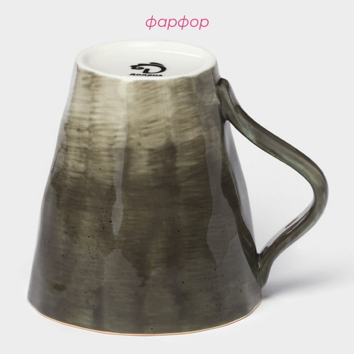 Кружка фарфоровая Доляна «Млечный путь», 350 мл, цвет серый Кружка фарфоровая Доляна «Млечный путь», 350 мл, цвет серый