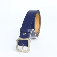 Ремень женский, ширина 2,5 см, винт, пряжка металл, цвет синий Ремень женский, ширина 2,5 см, винт, пряжка металл, цвет синий