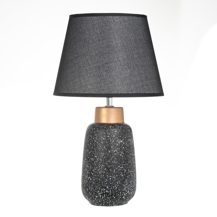 Лампа настольная "Кианг" 1х40Вт Е14 черный/золото 22х22х38см