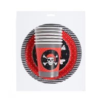 Набор бумажной посуды одноразовый Пиратская&raquo;, 6 стаканов, 6 тарелок