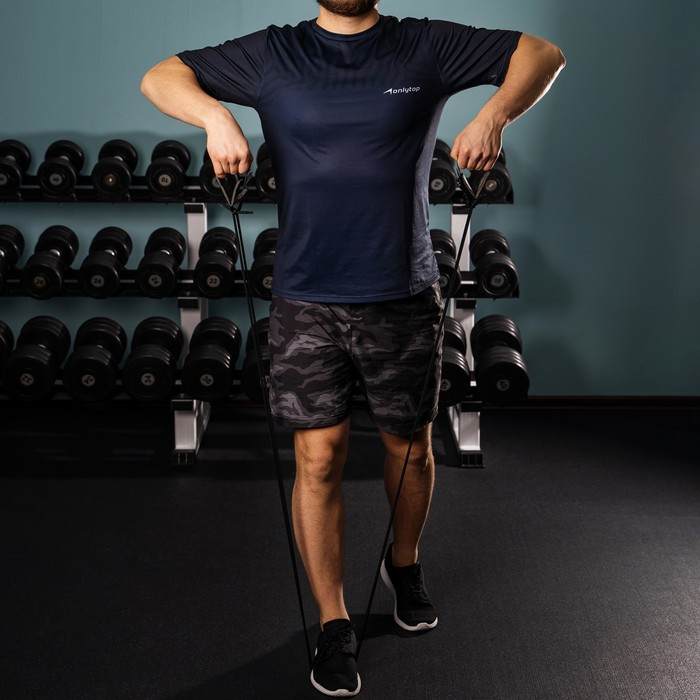 Эспандер ONLYTOP &laquo;Динамик-2&raquo; для лыжника, пловца, двойная резина с мягкими ручками