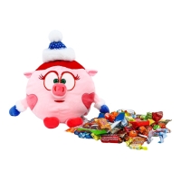 Новогодний подарочный набор &laquo;Смешарики Нюша&raquo;, (игрушка + конфеты), 500 г