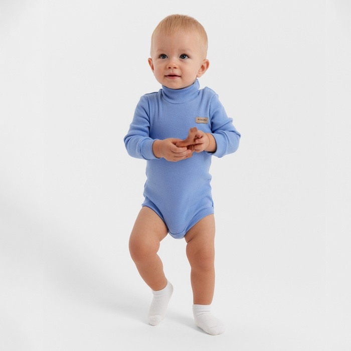 Боди-водолазка детская MINAKU, цвет пыльно-голубой, рост 86-92 см Боди-водолазка детская MINAKU, цвет пыльно-голубой, рост 86-92 см