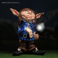 Садовый фонарь "Троль с фонарем" 45х32х58см Садовый фонарь "Троль с фонарем" 45х32х58см