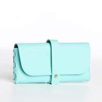 Футляр для очков на зацепке, длина 16,5 см, цвет бирюзовый Футляр для очков на зацепке, длина 16,5 см, цвет бирюзовый