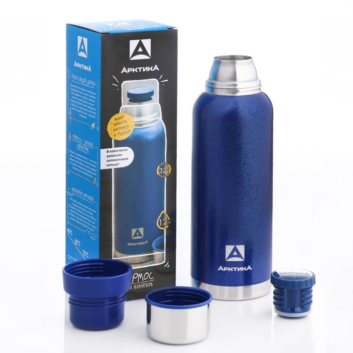 Термос "Арктика", 106, 1.2 л, сохраняет тепло 32 ч