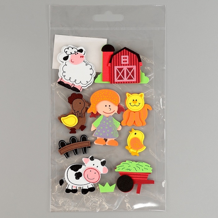 Набор наклеек из EVA "Ферма", 10 шт