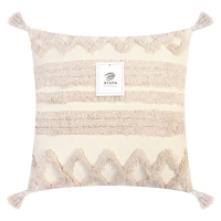 Наволочка декоративная &laquo;Этель&raquo; Бохо, 45х45 см, цвет молочный, 100% хлопок