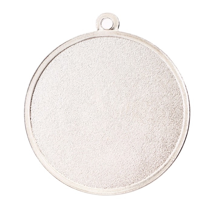 Медаль призовая 196, d= 5 см. 2 место. Цвет серебро. Без ленты Медаль призовая 196, d= 5 см. 2 место. Цвет серебро. Без ленты