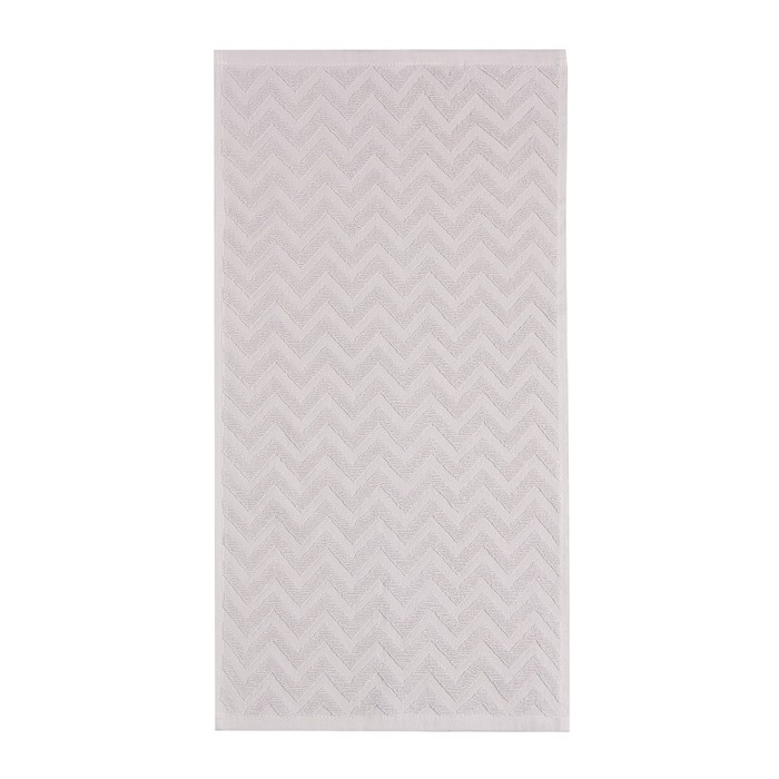 Полотенце махровое LoveLife Zig-Zag, 30х60 см, цвет пыльно-лавандовый, 100% хл, 450 гр/м2