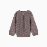 Джемпер детский вязаный MINAKU, цвет кофейный, рост 68-74 см