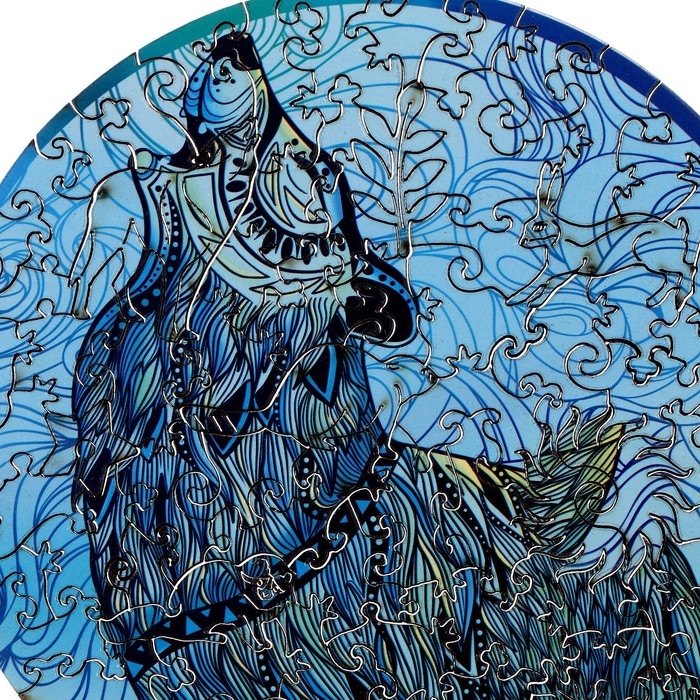 Пазлы деревянные фигурные &laquo;&lrm;Вожак стаи&raquo;&lrm;, 163 элемента