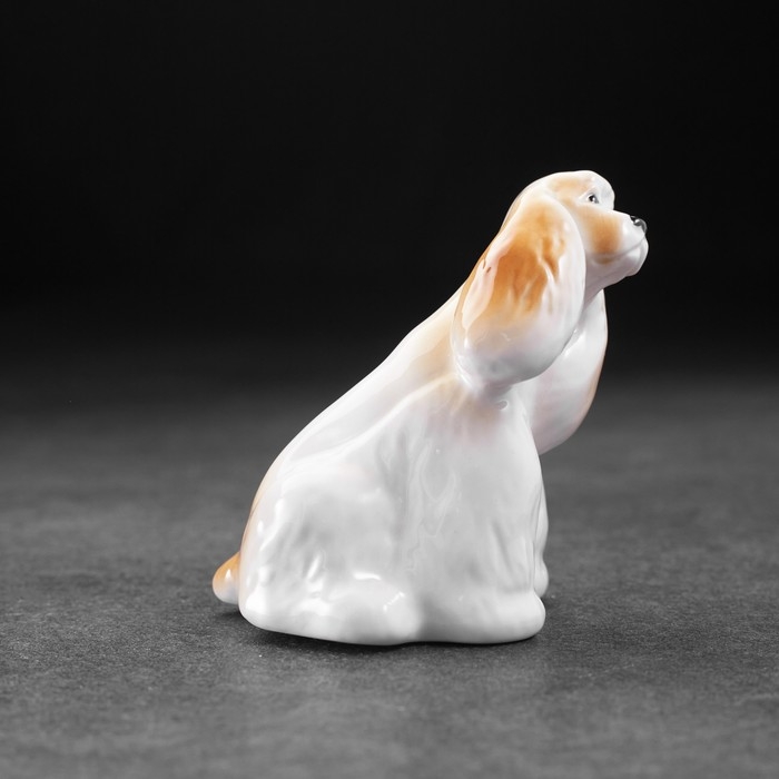 Сувенир "Кокер сидящий", 8 х 6 х 8 см, фарфор