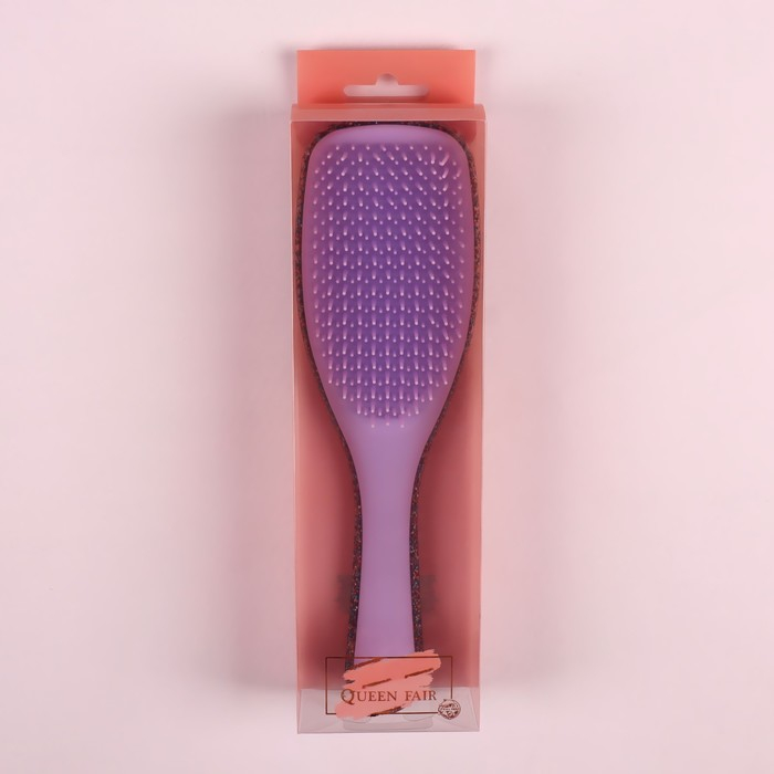 Расчёска массажная, 6,5 &times; 21 см, цвет МИКС